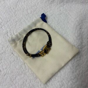 Elegant Gold and brown monogram Bloom Bracelet